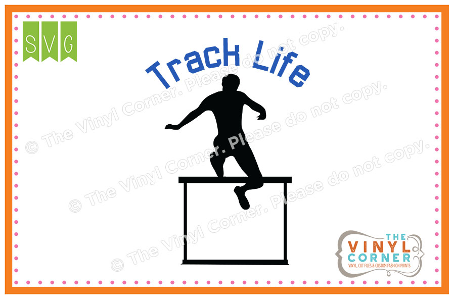 Track Life Cuttable SVG Clipart Design