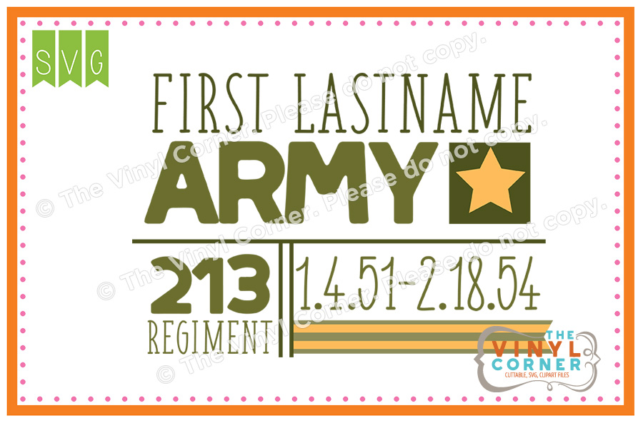 Army Subway Memory Cuttable SVG Clipart Design