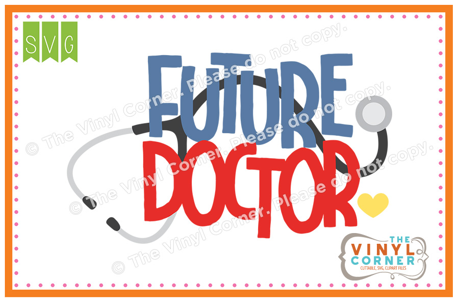 Future Doctor Cuttable SVG Clipart Design