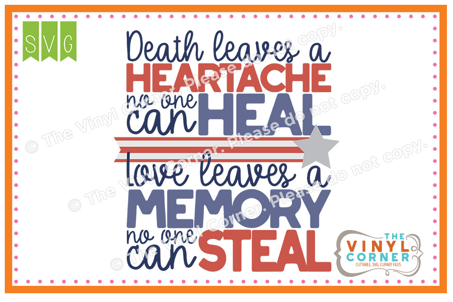 Heartache and Memory Cuttable SVG Clipart Design
