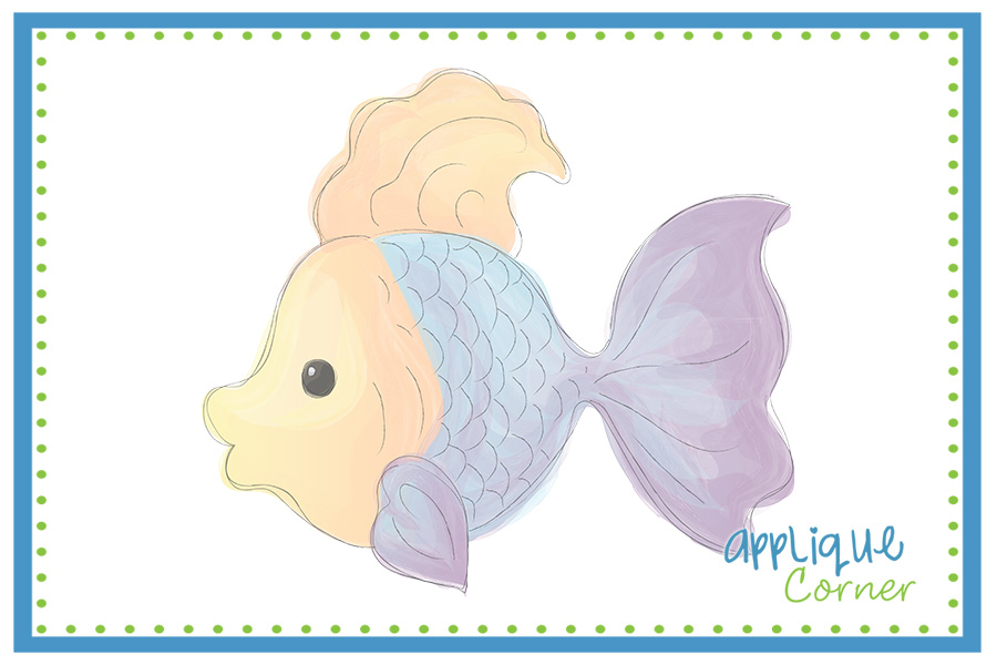 Cutesy Fish - Watercolor Design