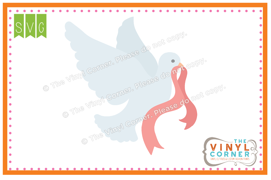Wedding Dove SVG Clipart Design